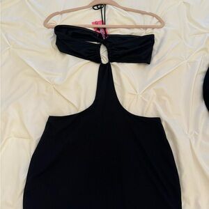 Edikted black mini dress